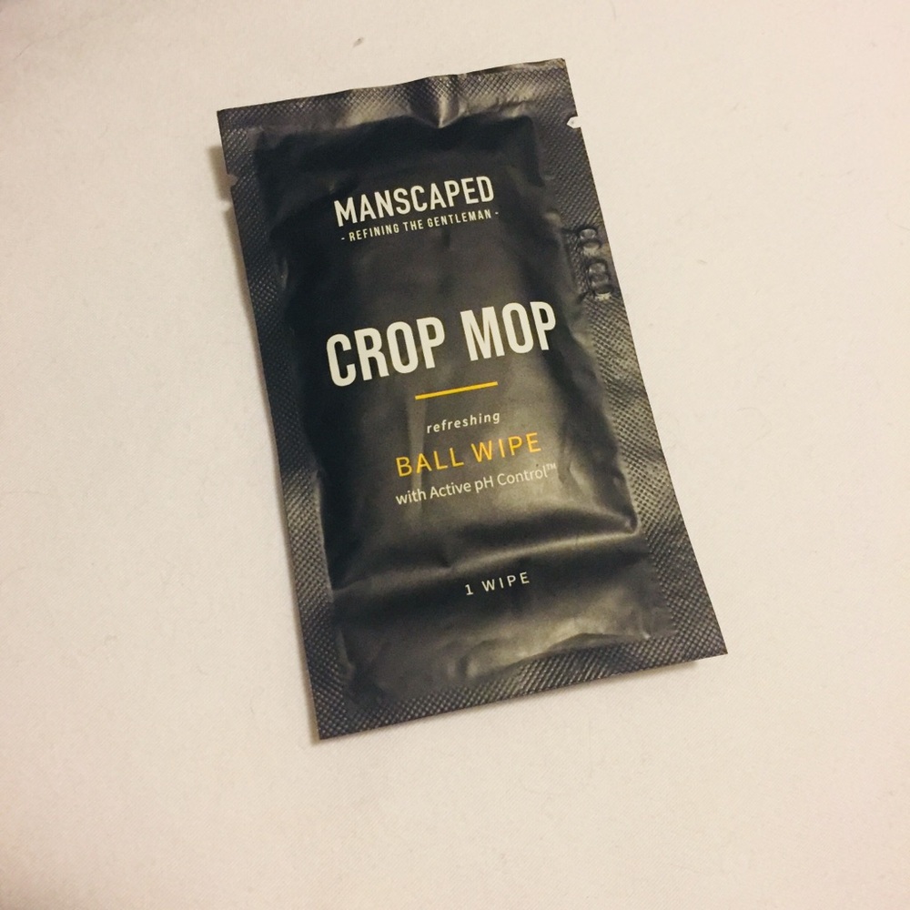 Manscaped crop mop ball wipe ph wipe